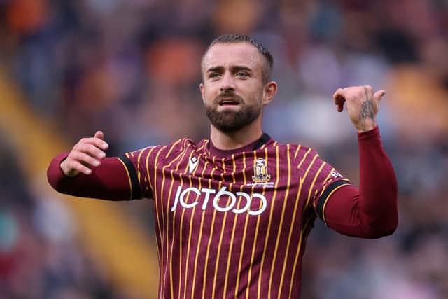 Walsall midfielder Alex Pattison achieved automatic promotion with Bradford City last season. (Photo by George Wood/Getty Images)