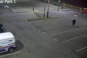 Deng Chol Majek could be seen following Rhiannon as she left the hotel where she worked to catch her train home