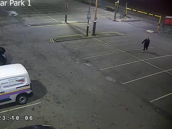 Deng Chol Majek could be seen following Rhiannon as she left the hotel where she worked to catch her train home