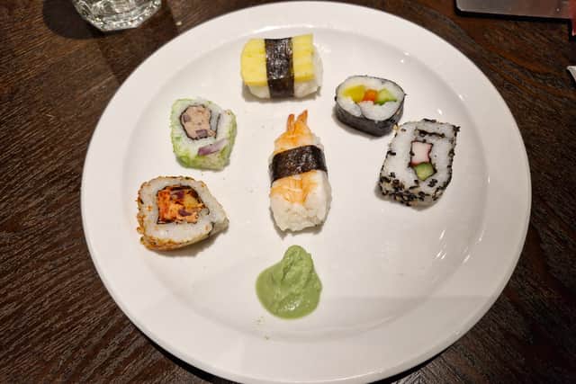 The sushi course was excellent