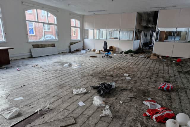 The hall survived the fire, but was left damaged by water and a lot of items were lost