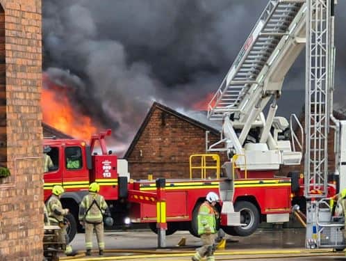 The fire took hold of a unit at Sunbeam Street