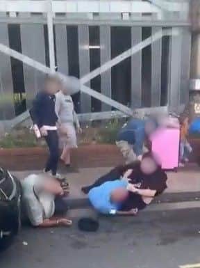 A video of the assault has been seen over one million times on X