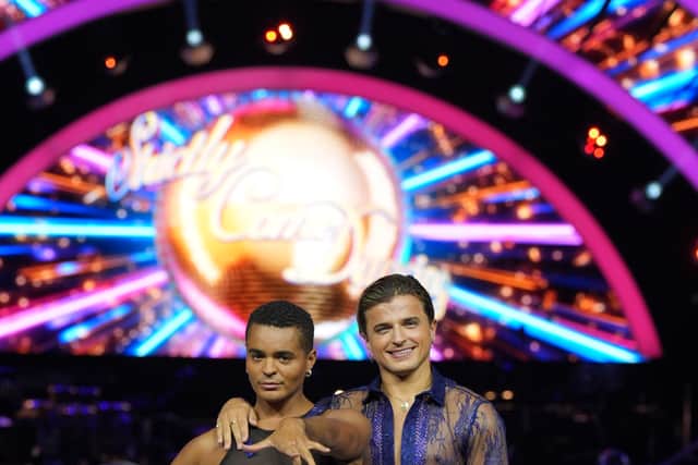 Layton Williams (left) and Nikita Kuzmin, during the Strictly Come Dancing - The Live Tour launch, at Utilita Arena, Birmingham. Picture date: Thursday January 22, 2026. 
