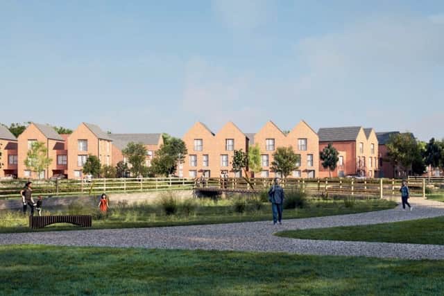 Visualisation of proposed Druids Heath regeneration scheme in Birmingham. Taken from design document prepared by BM3 Architecture.