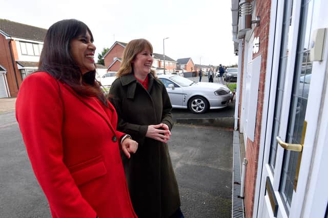Chancellor Rachel Reeves and MP Sureena Brackenridge pay a visit to Ricky Jeffrey and wife Xian Chen