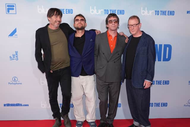The book shows the early days of Alex James, Damon Albarn, Graham Coxon, and Dave Rowntree in Blur Photo: Ian West/PA