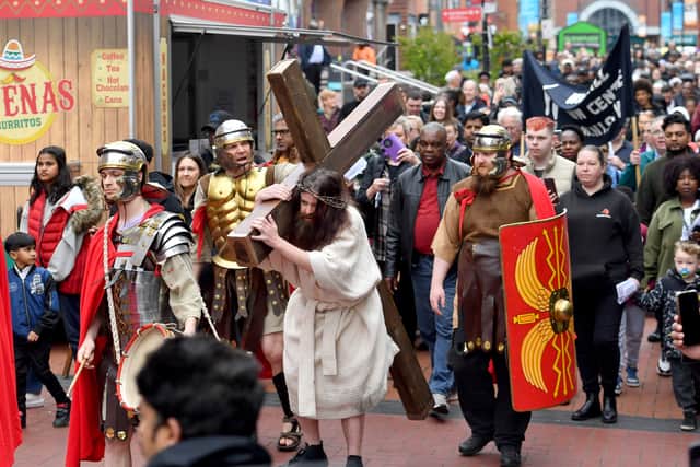 Community events take place in the borough all year round, including the 'Walking the Way of the Cross' event, which saw thousands of people visit the town centre