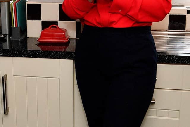 Chancellor Rachel Reeves enjoying a cuppa in the family kitchen