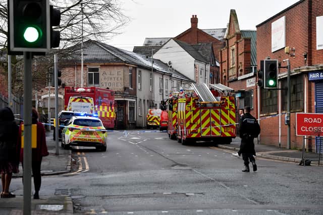 The scene in Wolverhampton. Photo: Tim Thursfield