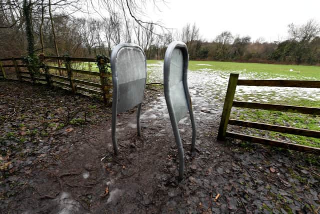 The new barriers have been installed at points along the nature reserve