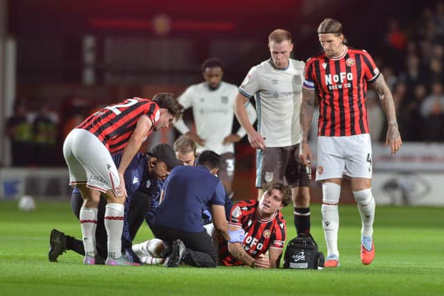 Mason Hancock had been out since August due to a dislocated knee.
