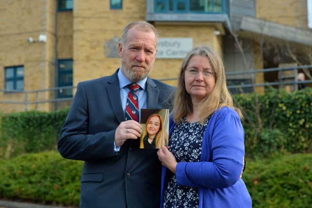 Charlotte's parents, Wing Commander Neil Hope and Helen Hope. Photo: Steve Leath