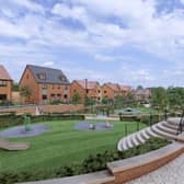 Artist's impression of the New Park Village estate, Wolverhampton