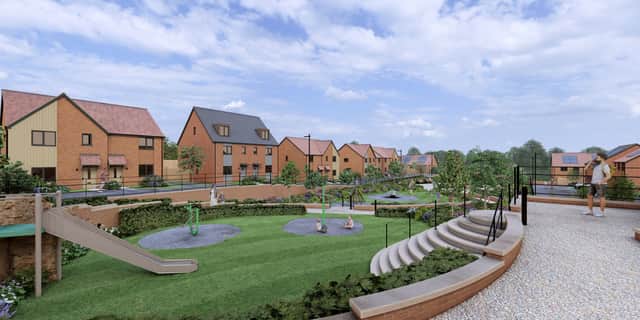 Artist's impression of the New Park Village estate, Wolverhampton