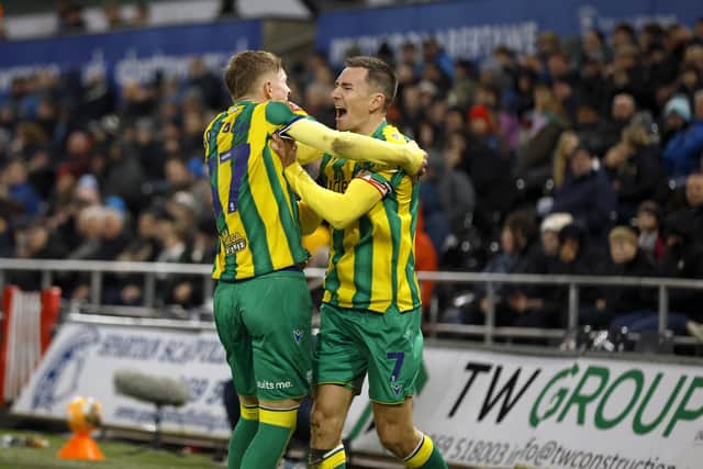 Prodigy Ollie Bostock, left, laid on a fine goal for club captain Jed Wallace. (Photo by Adam Fradgley/West Bromwich Albion FC via Getty Images)