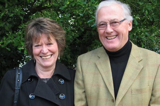 Peter with his late wife Ali who died of pancreatic cancer.