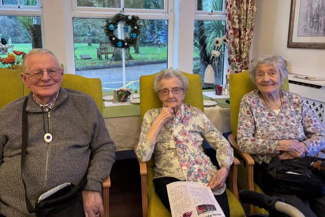 Residents enjoy the performance