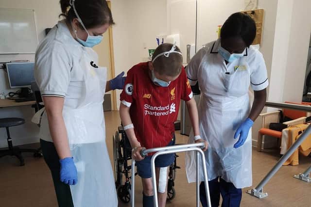 Frank Cleal, in hospital
