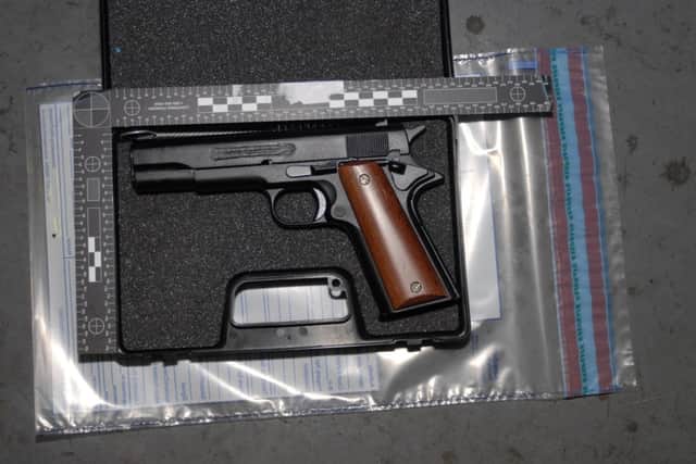 The firearms were part of a plot to leverage a shorter sentence