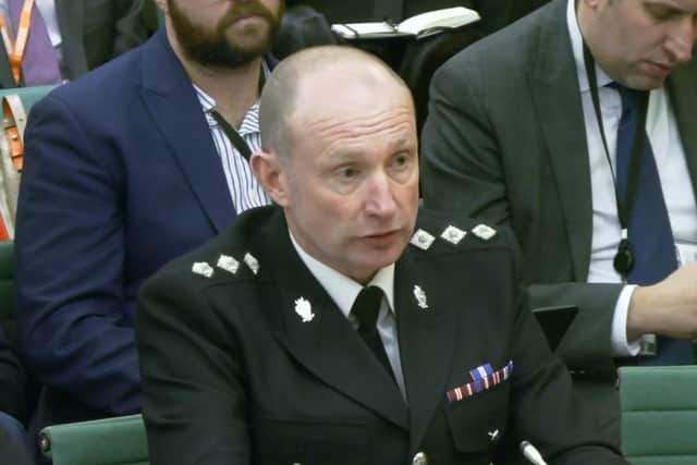 Screen grab of Mick Wilkinson, Chief Inspector, West Midlands Police appearing before the Home Affairs Committee, for a hearing on Football Policing, at the House of Commons, London. Picture date: Tuesday January 6, 2026. PA Photo. Photo credit should read: House of Commons/UK Parliament/PA Wire