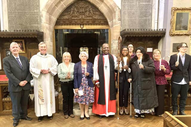 The Bishop of Lichfield visited the re-invigorated church at Easter this year