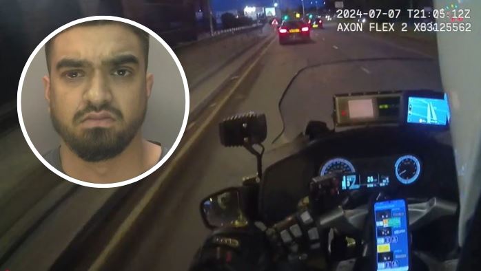 WATCH: Speeding driver jailed after being caught in 100mph police chase ...