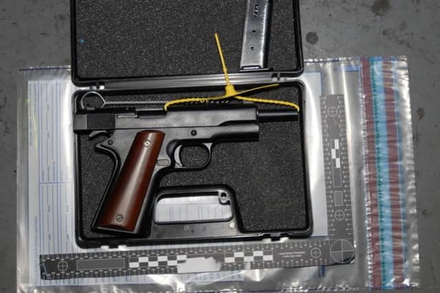 The firearm included ammunition