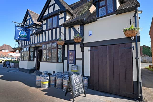 The White Hart in Shifnal is a beautiful looking pub with Tudor effort decor on the outside