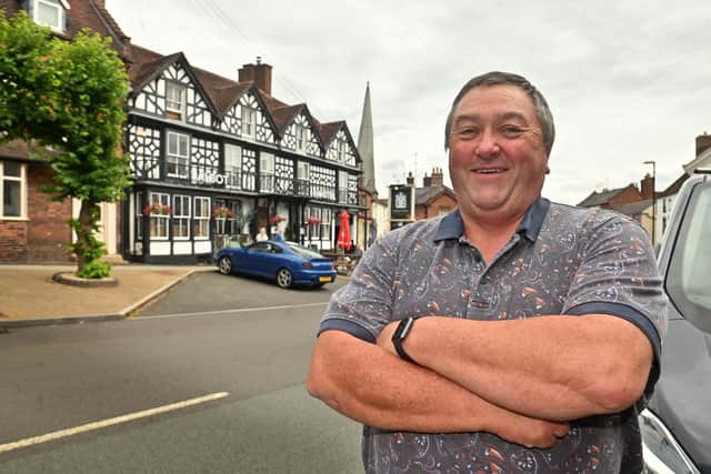 Martin Evans, visiting from Oswestry