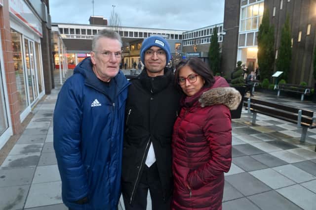 Ian Cook, Benjamin Gan and Raphaella Cook from Aldridge