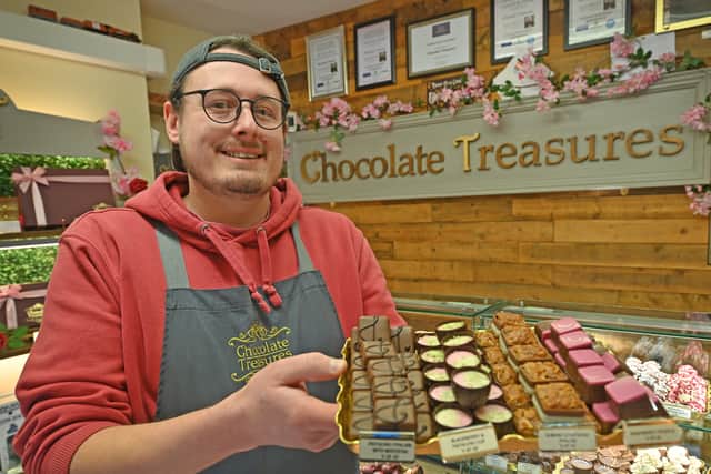 Dan Ball, co-owner of the award-winning Chocolate Treasures in Heath Hayes