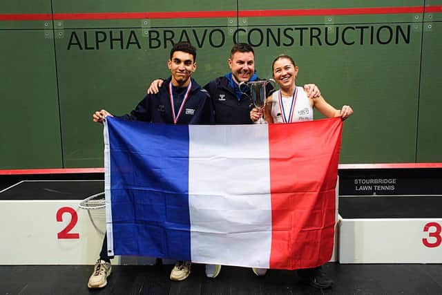 Baltayan with her trophy.