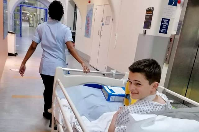 Frank Cleal, in hospital