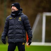 Rui Pedro Silva on the training field having recently returned to the club (Photo by Brett Patzke - WWFC/Wolves via Getty Images)
