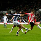 Johnston in action against Sheffield United (Photo by Adam Fradgley/West Bromwich Albion FC via Getty Images)