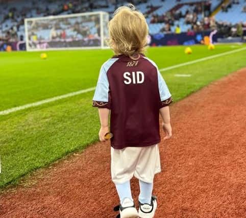 Sid's personalised Villa strip (Kelly Osbourne/Instagram)