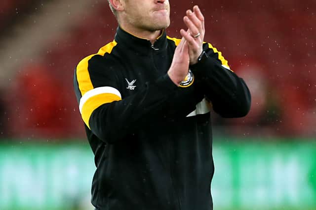 Former Walsall boss Michael Flynn suffered defeat with Newport County in the League Two play-off final in 2020.