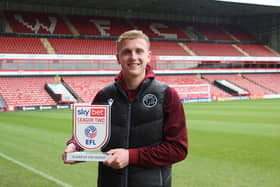 Walsall midfielder Ryan Finnigan has won the League Two player of the month award for November.