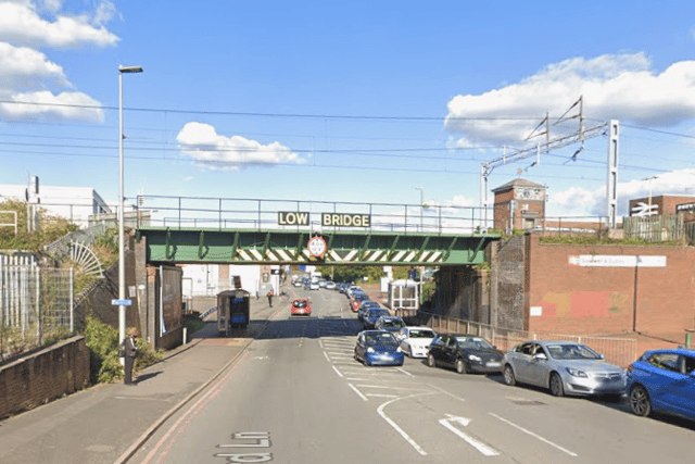 Temporary traffic lights have been installed on the A4034 Bromford Lane to make way for South Staffs Water works. Photo: Google