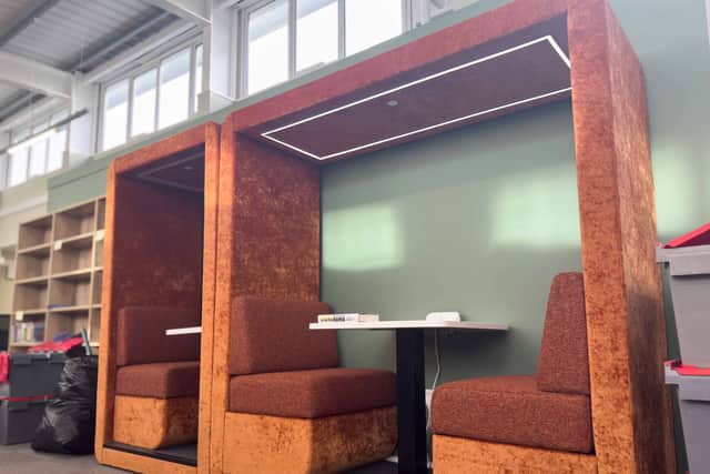 The updated library includes new learning pods