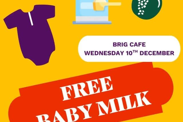 Free baby milk available on December 10