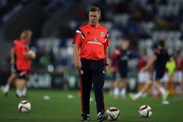 McGee as a coach of Scotland in 2016