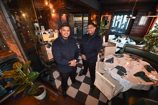 Twins Sameen and Ishaan Ali, 20, in their new restaurant in Sedgley