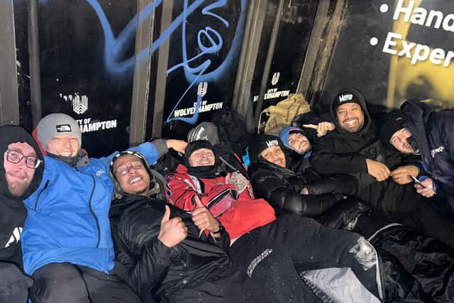 The group including members of Mandem Meetup in Wolverhampton