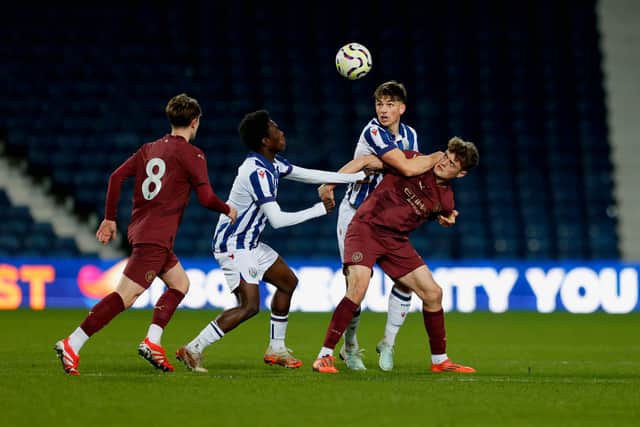 Midfielder Iddrisa Dauda, left, was back in Baggies action after his exploits for Italy in the under-17s World Cup. Pic: Malcolm Couzens/West Bromwich Albion