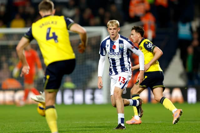Collyer in action recently against Oxford United (Photo by Adam Fradgley/West Bromwich Albion FC via Getty Images)