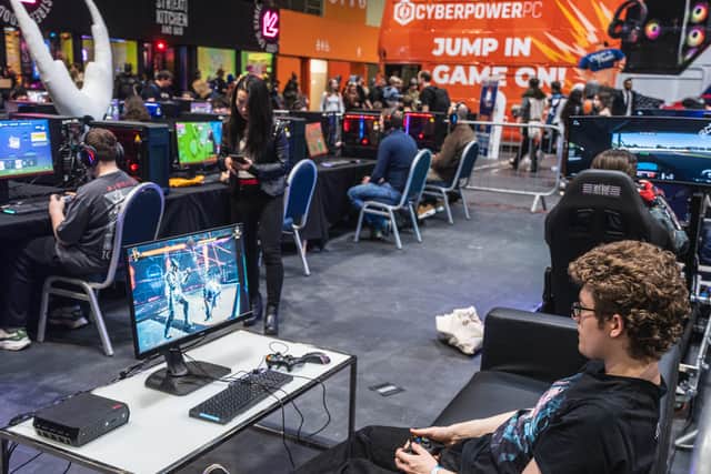 Gamers could play some of the latest games on offer. Photo: Ian Knight / Z70 Photography