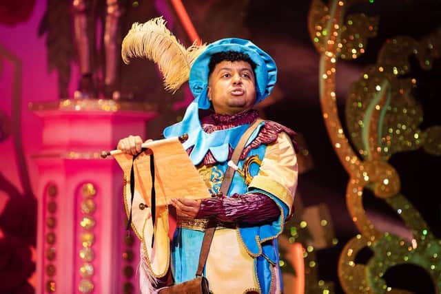 Zak Douglas is hilarious in the role of Gerald the Herald.