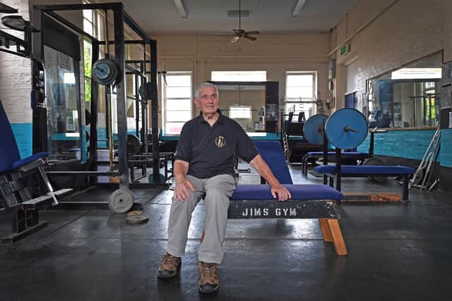 Jim Charles at Jim's Gym in Lye - just before his final bodybuilding show in September 2025.